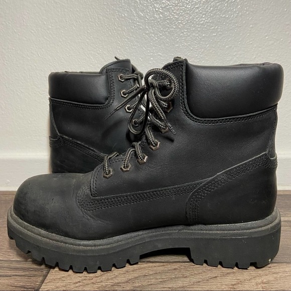 Timberland pro steel toe boots black men’s size 8 euc - Picture 2 of 4